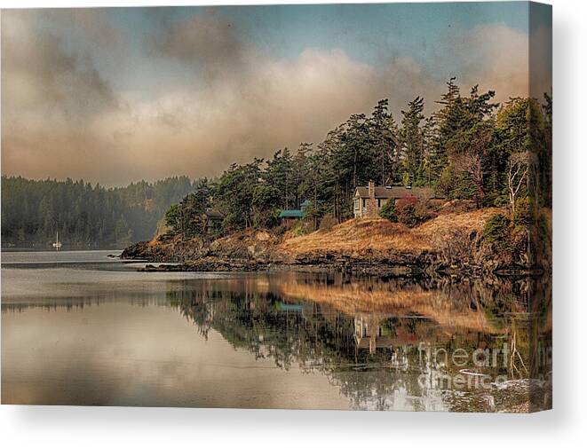Lsland Canvas Print featuring the photograph Reflections of an Island by Rod Best