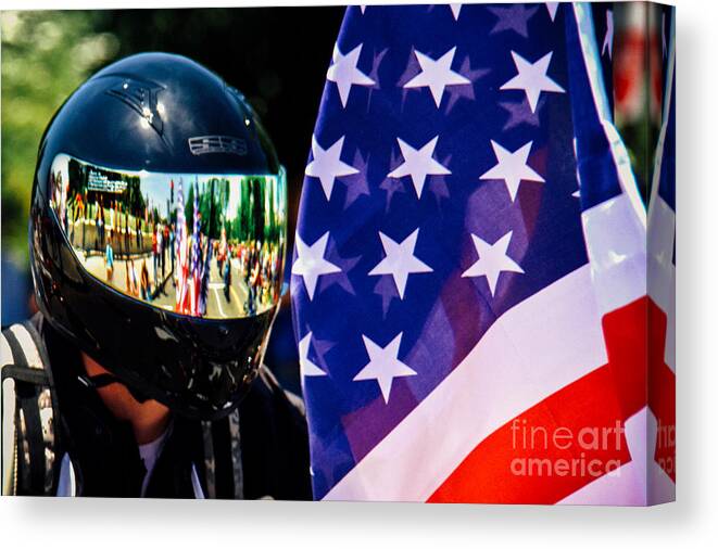 Washington Canvas Print featuring the photograph Reflections Of Rolling Thunder by Tom Gari Gallery-Three-Photography