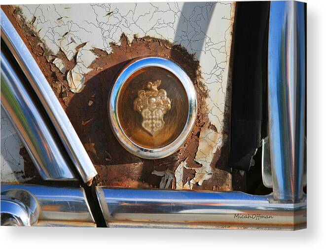 Corrosion Canvas Print featuring the photograph Relic in the rust by Micah Offman