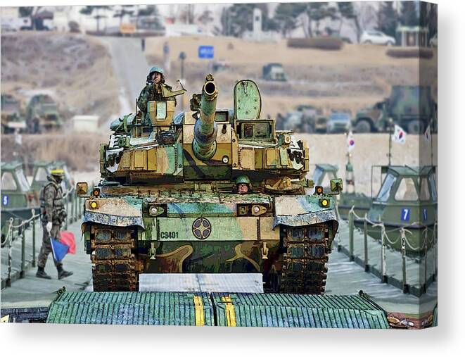 Republic of Korea K2 Black Panther Tank Canvas Print / Canvas Art by Herb  Paynter - Fine Art America