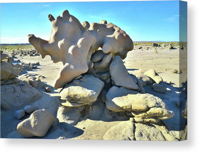 Fantasy Canyon Canvas Print featuring the photograph Rhino Hoodoo by Ray Mathis