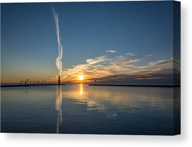 Ribbons Canvas Print featuring the photograph Ribbons in the Sky by Patti Raine
