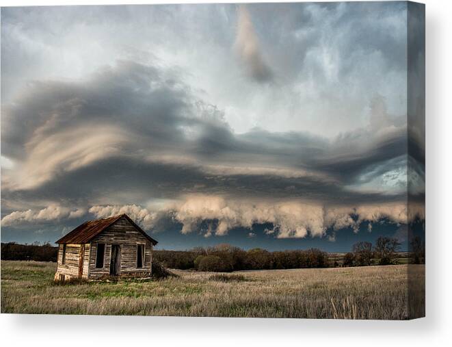 Storm Canvas Print featuring the photograph Riders on the Storm by Marcus Hustedde