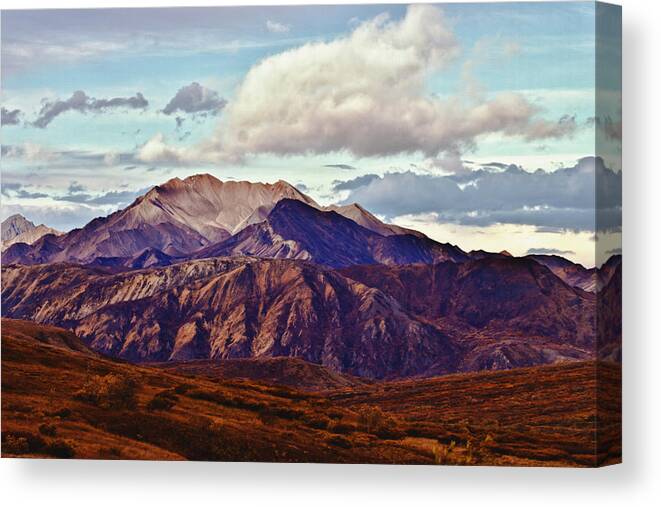 #jefffolger Canvas Print featuring the photograph Ridgeline before Mountaintop by Jeff Folger