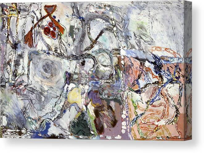 Abstract Canvas Print featuring the painting Ritualism by Richard Baron