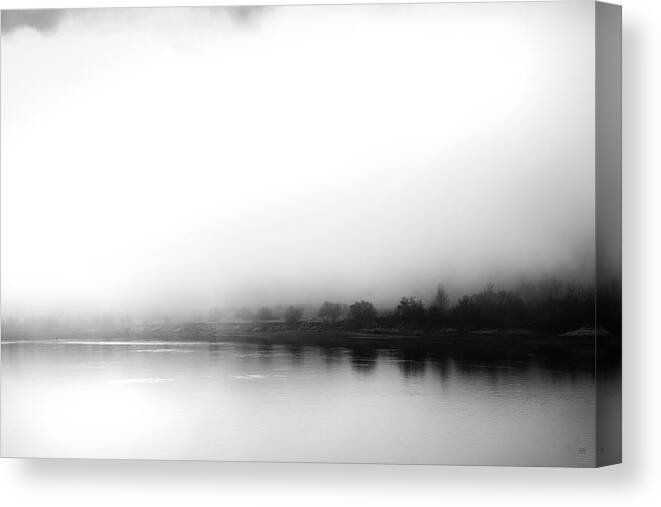 Mist Canvas Print featuring the photograph River Mist Haiku by Theresa Tahara