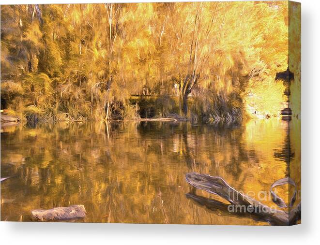 River Of Fire Canvas Print featuring the photograph River of Fire by Kaye Menner by Kaye Menner