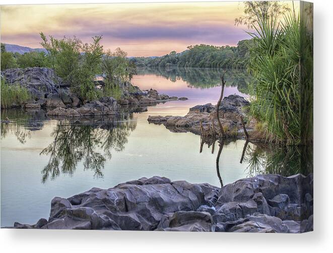 River Canvas Print featuring the photograph Riverside by Adam Krawczyk