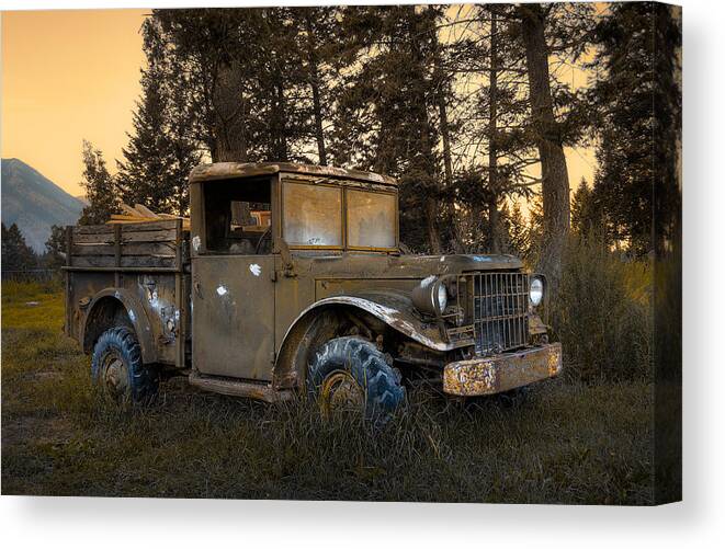 Rockies Canvas Print featuring the photograph Rockies Transport by Wayne Sherriff