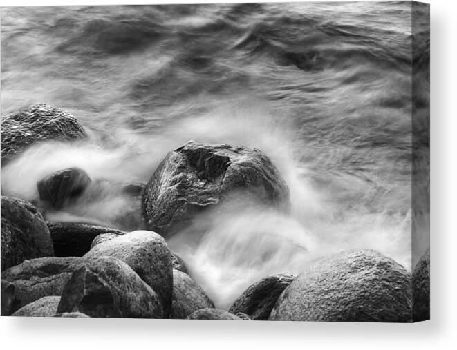Black Canvas Print featuring the photograph Rocks by Marcus Karlsson Sall