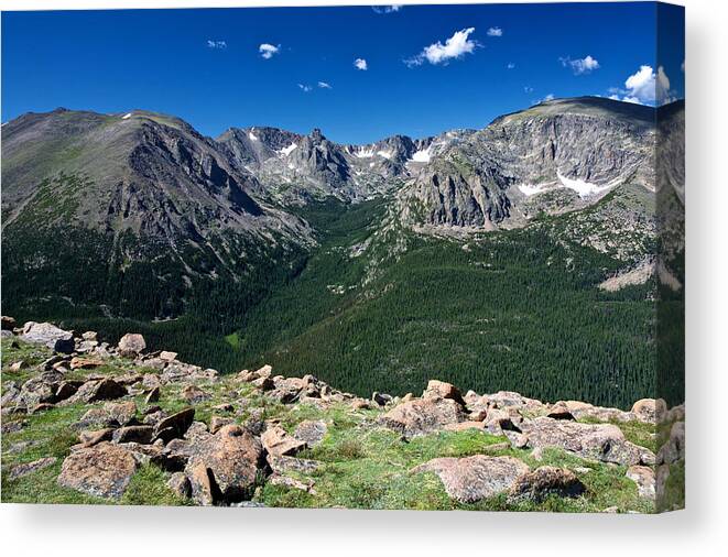 Rocky Mountain Canvas Print featuring the photograph Rocky Mountain, National Park, Colorado by John Daly