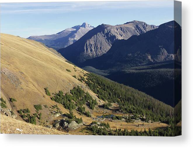 Rocky Mountains Canvas Print featuring the photograph Rocky Mountain National Park by David Diaz