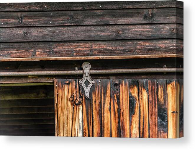Barn Canvas Print featuring the photograph Rollers and Rails by Pamela Taylor