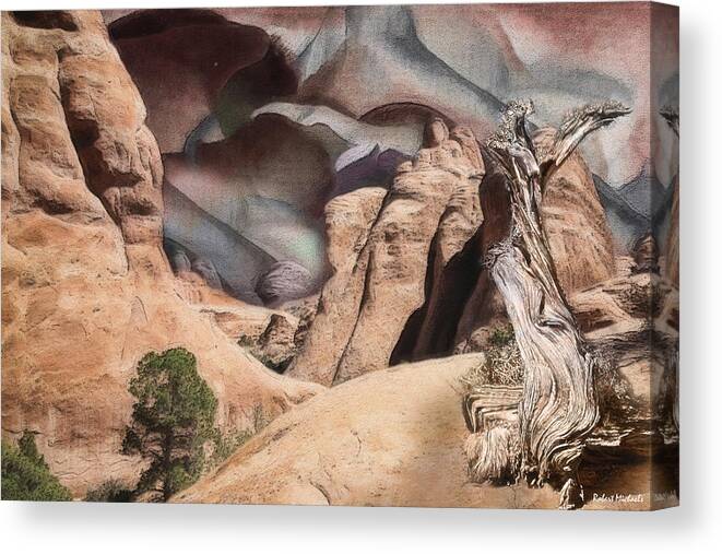  Canvas Print featuring the photograph Rolling Red Rocks-Arches National Park by Robert Michaels