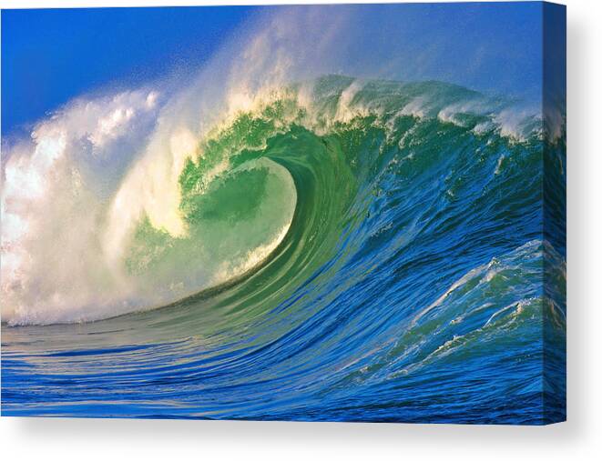 Ocean Canvas Print featuring the photograph Rolling Through by Paul Topp