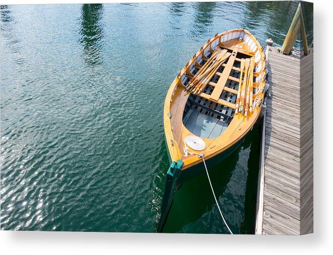 Boston Canvas Print featuring the photograph Rowboat by SR Green