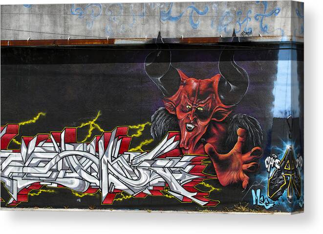 Devil Canvas Print featuring the photograph Rubrum Diabolus by Keith Armstrong