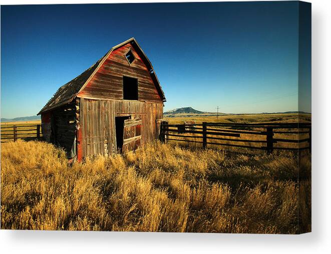 Old Canvas Print featuring the photograph Rural Noir by Todd Klassy