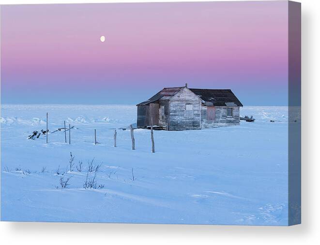 Arctic Canvas Print featuring the photograph Abandoned Arctic Home by Scott Slone