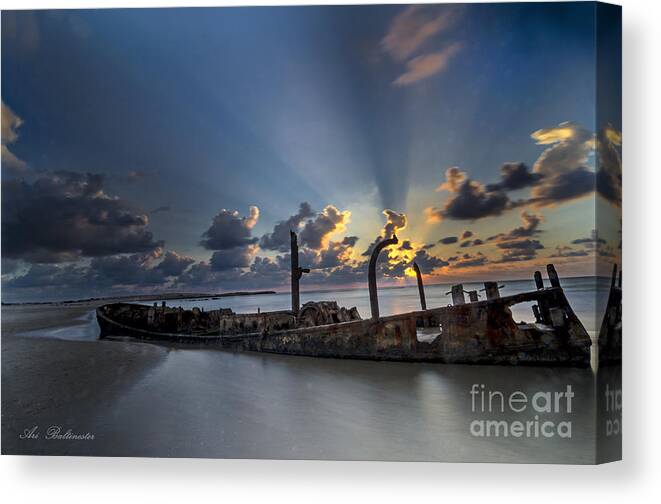 Sea Canvas Print featuring the photograph Safe Shore by Arik Baltinester