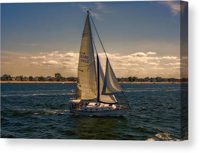 Sailing Canvas Print featuring the photograph Sailing by Cathy Kovarik