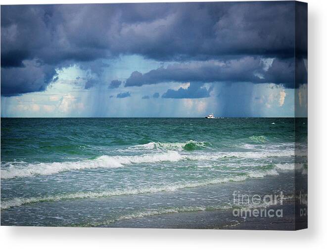 Storm Canvas Print featuring the photograph Sailing Through the Storm by Ty Shults