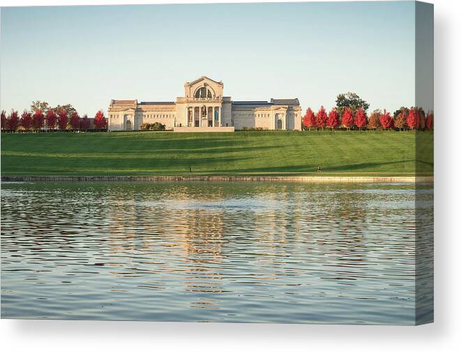 Forest Park Canvas Print featuring the photograph Saint Louis Art Museum by Scott Rackers