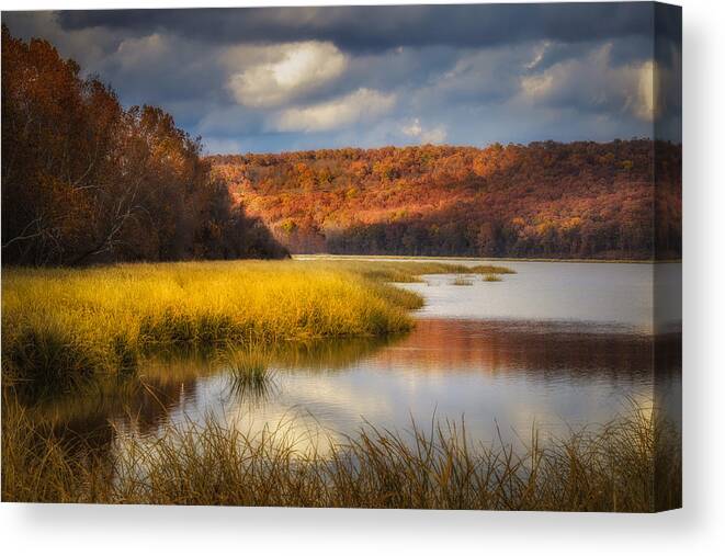 Sequoyah National Wildlife Refuge Canvas Print featuring the photograph Sally Jones Lake by James Barber