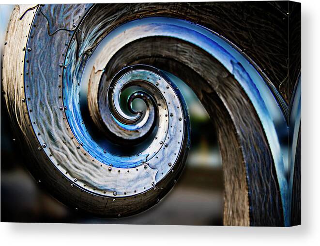Junk Canvas Print featuring the photograph Salmon Waves 2 by Pelo Blanco Photo