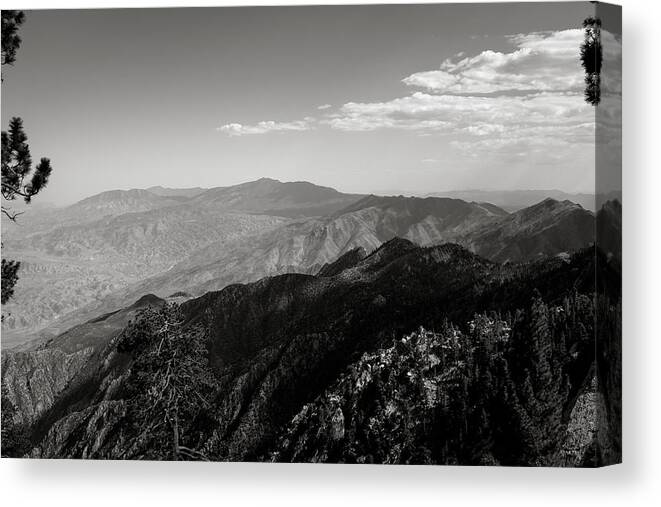 Palm Springs Canvas Print featuring the photograph San Jacinto Mountains by Stephen Russell Shilling