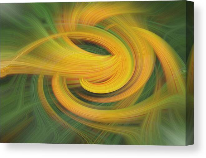Abstract Canvas Print featuring the digital art Sanction Support by Linda Phelps