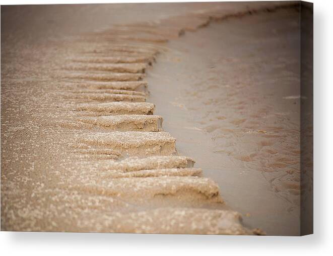 Sand Canvas Print featuring the photograph Sand Texture by Sally Simon