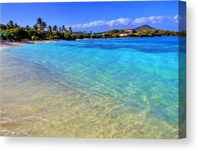 Beach Canvas Print featuring the photograph Sapphire Glow by Scott Mahon