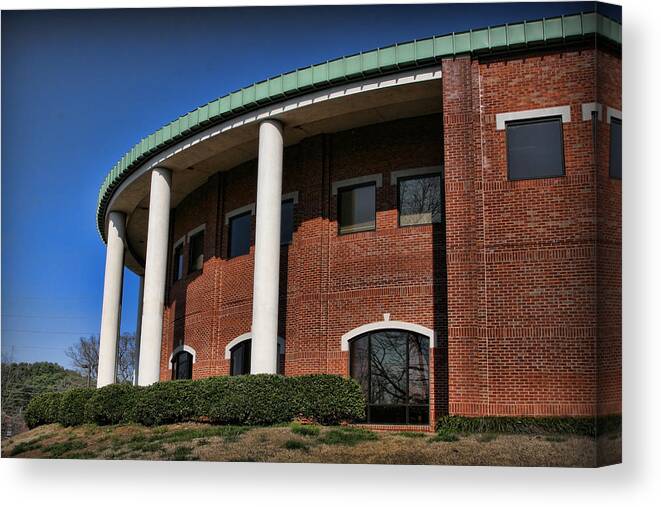 Sara Hightower Canvas Print featuring the photograph Sara Hightower Regional Library by Patricia Montgomery