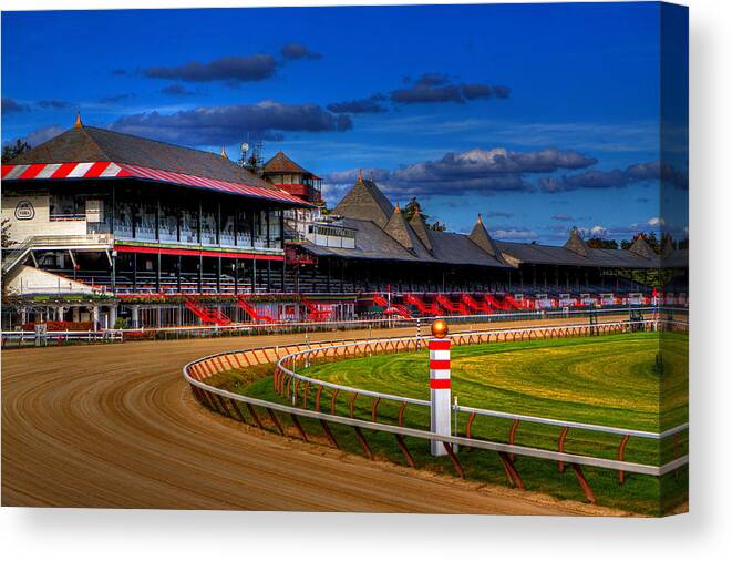 Saratoga Canvas Print featuring the photograph Saratoga Race Track by Don Nieman