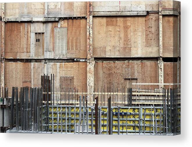 Urban Canvas Print featuring the photograph saving facade II by Kreddible Trout