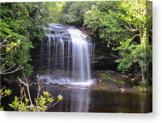 Schoolhouse Falls Canvas Print featuring the photograph School House Falls by Chuck Brown