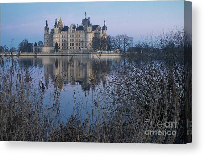 Prott Canvas Print featuring the photograph Schwerin Castle 1 by Rudi Prott