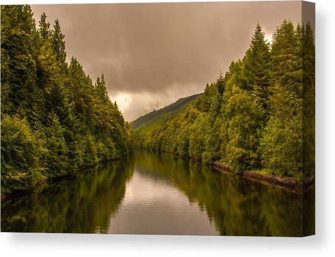 Loch Canvas Print featuring the photograph Scottish Loch 5 by Kathleen McGinley