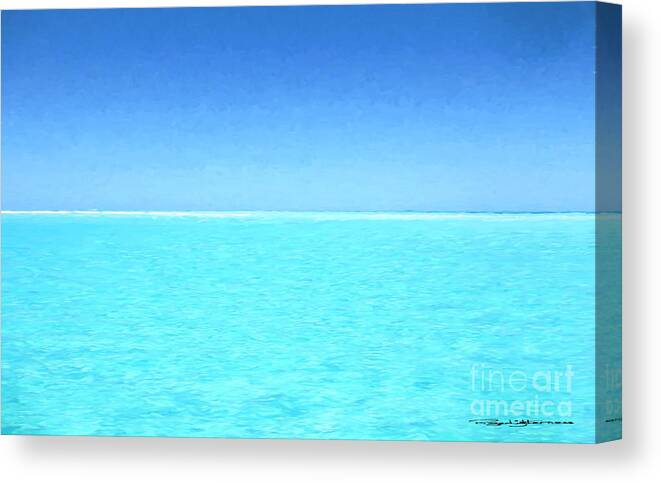 Sea Canvas Print featuring the digital art Sea by Roger Lighterness