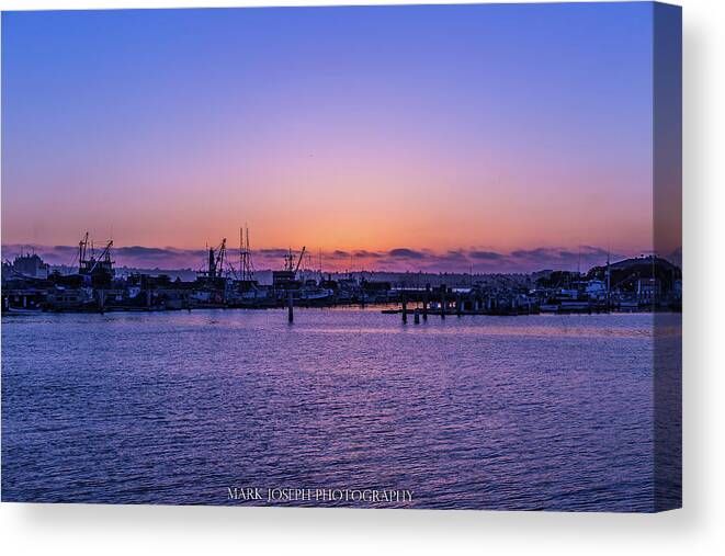 Sunset Canvas Print featuring the photograph Seaport Sunset by Mark Joseph