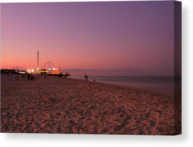 Amusement Parks Canvas Print featuring the photograph Seaside Park I - Jersey Shore by Angie Tirado