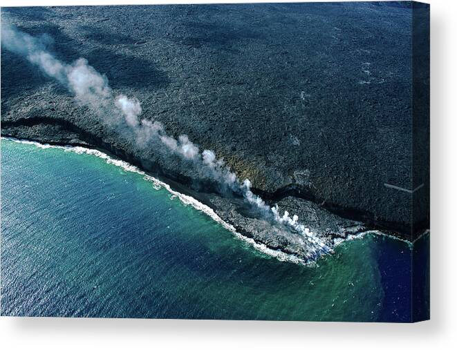 Volcano Canvas Print featuring the photograph Seething Vail II by Ksenia VanderHoff