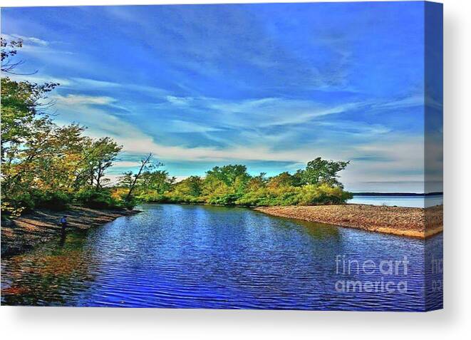 Creek Canvas Print featuring the photograph Selkirk Shores by Dani McEvoy