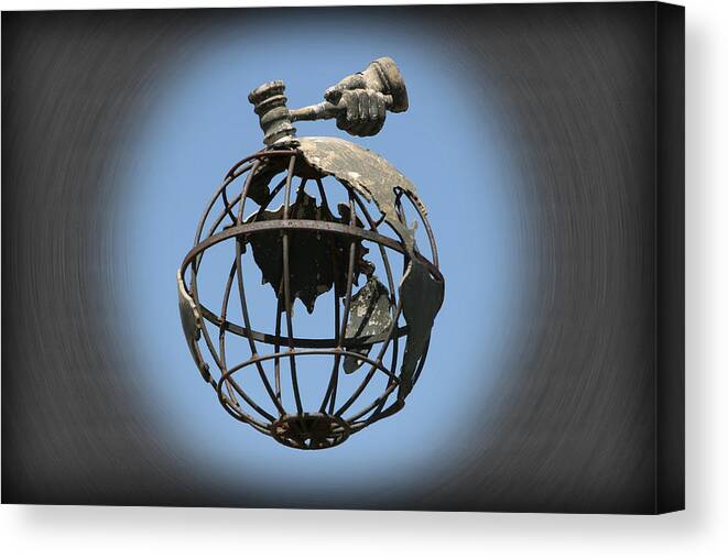 J.l. Todd Canvas Print featuring the photograph Sell the World by Patricia Montgomery