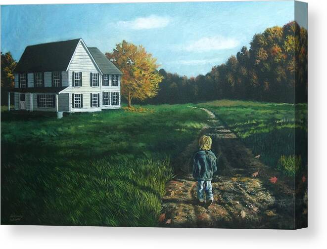 Pennsylvania Canvas Print featuring the painting September Breeze Number 4 by Christopher Shellhammer