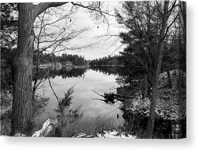 Frontenac Park Canvas Print featuring the photograph Serene fall by Ian Sempowski
