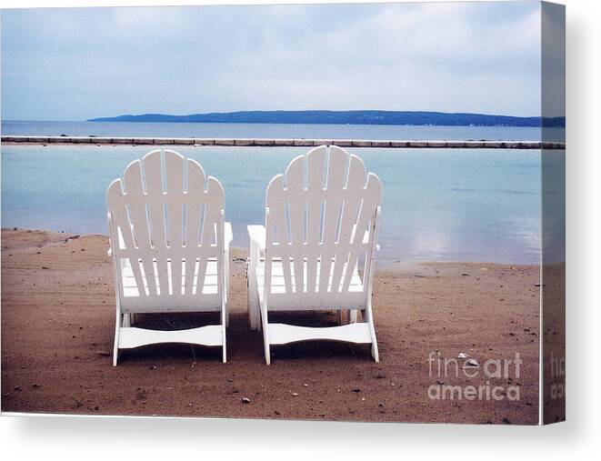 Beach Chair Canvas Print featuring the photograph Serenity by Crystal Nederman