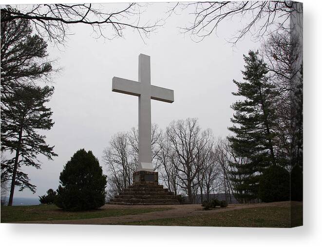 Cross Canvas Print featuring the photograph Sewannee Cross by John Suter