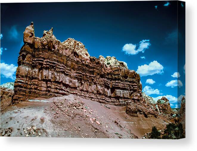 New Mexico Canvas Print featuring the photograph Shaping Rock by Jim Buchanan